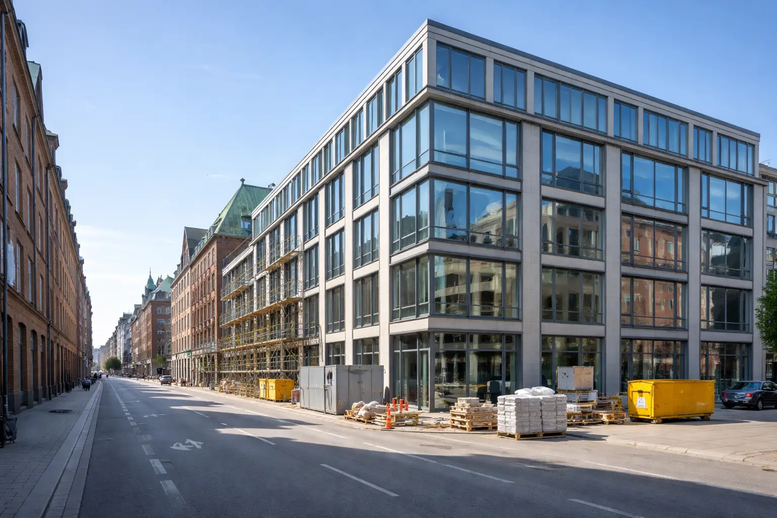 Pereflytning eller ombygning af kontor i Danmark